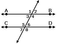 Lines AB and CD are parallel. If 2 measures (3x - 33)°, and 4 measures 147°, what-example-1