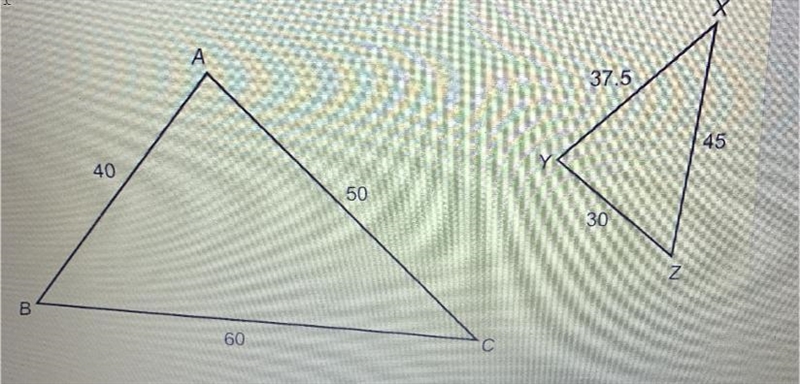 The two figures are similar, Write the similarly statement. Justify your answer. PLEASE-example-1