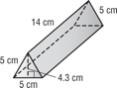 A box of snack crackers is in the shape of a triangular prism. What is the surface-example-1