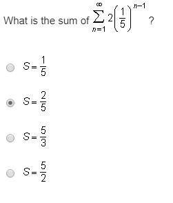 What is the sum of infinity sigma n = 1 2 (1.5)^n-1-example-1