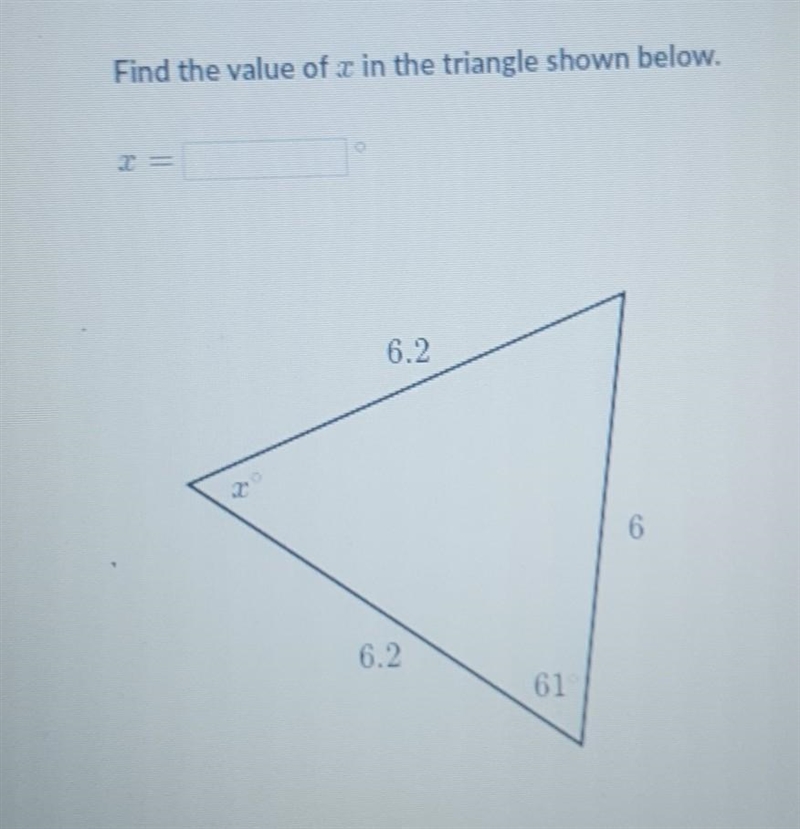 What does x equal ???​-example-1