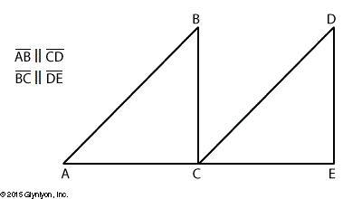 Find the m∠CDE, if m∠BAC = 55° and ∠BCA is a right angle. 35° 45° 55° 90°-example-1