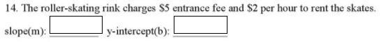 1) math need help ASAP thank you :) slope and y-intercept-example-1