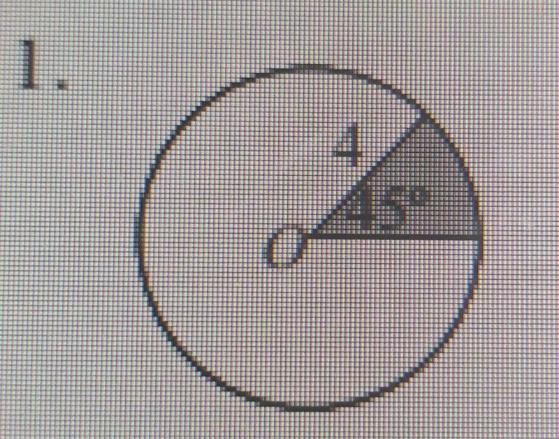 Calculate the area of the shaded sector in the circle​-example-1