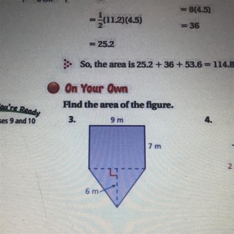 So, the area Find the area of the figure of-example-1