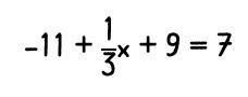 Jan is solving the equation shown below. Which of the following represents the solution-example-1