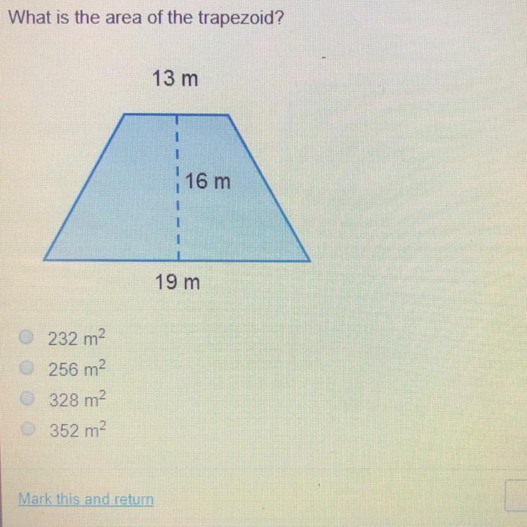 What is the area of the trapezoid?-example-1