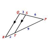 Find the value of x and explain how you found it. Make sure to cite the problem and-example-1