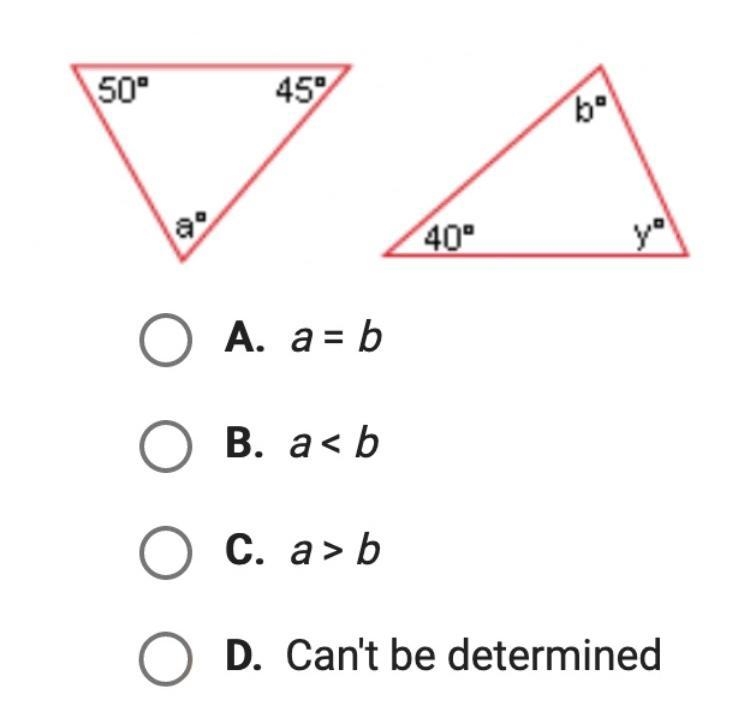 What do you know to be true about the values of a and b?-example-1