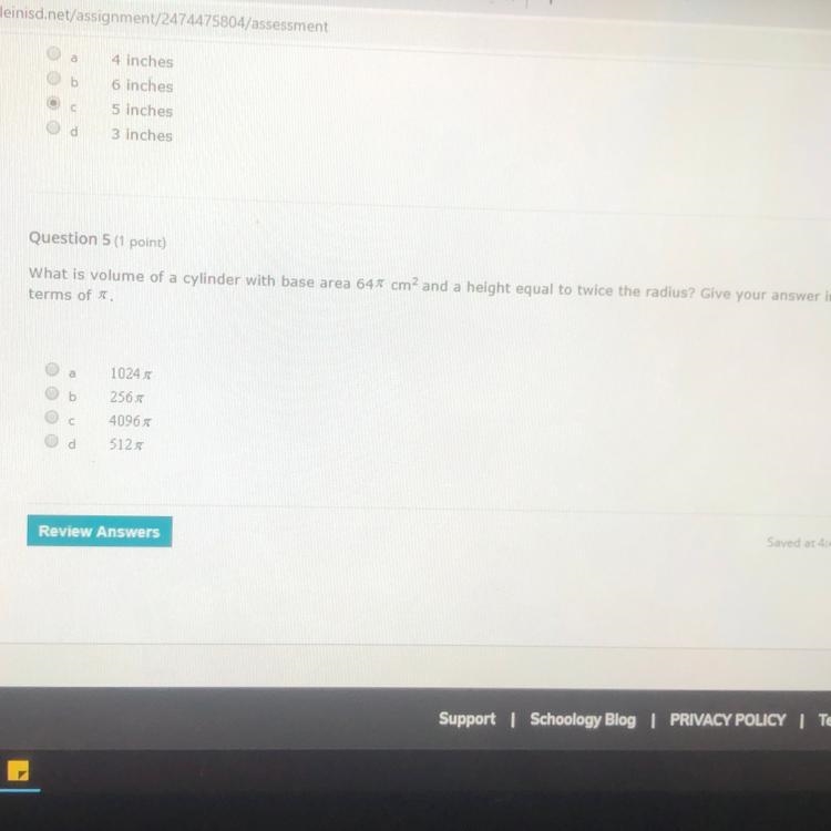 What is volume of a cylinder with base area 647 cm2 and a height equal to twice the-example-1