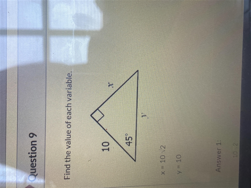 Find the value of each variable-example-1