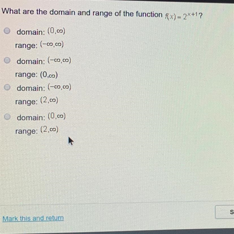 What are the domain and range of the function (x) - 2x+1?-example-1