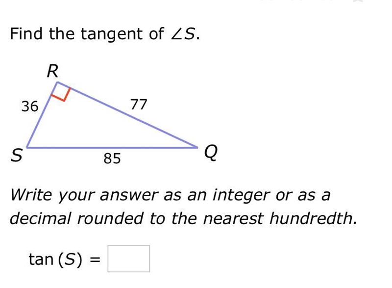 Find the tangent of S.-example-1