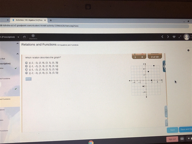 Which relation describes the graph?-example-1