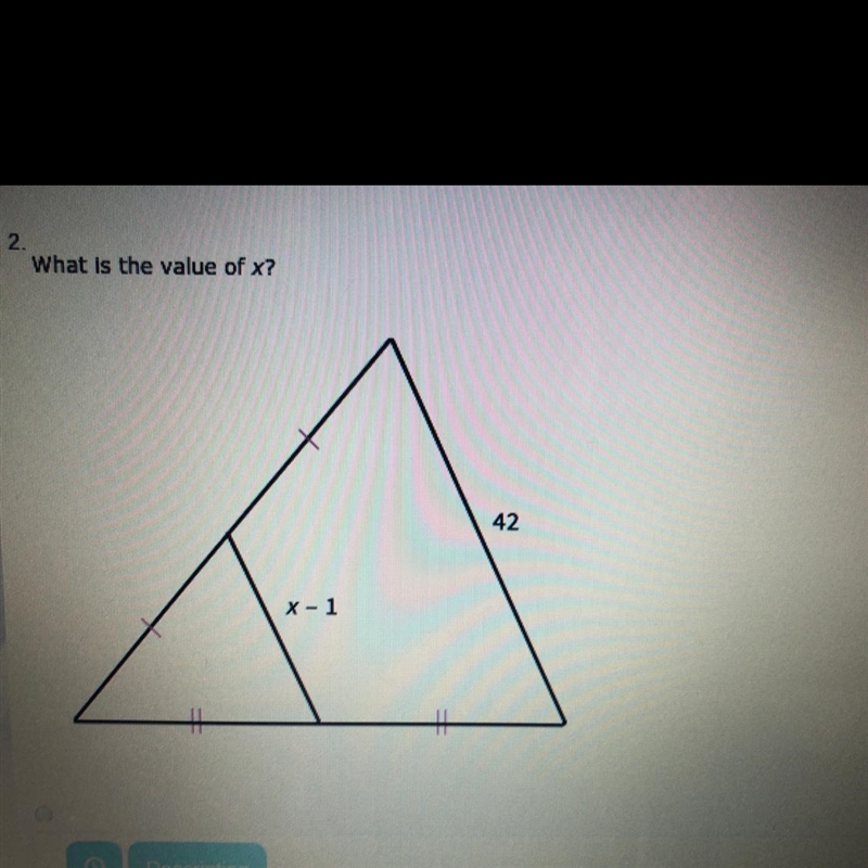 Help What is the value of x? A: 41 B: 20 C: 21 D: 22-example-1