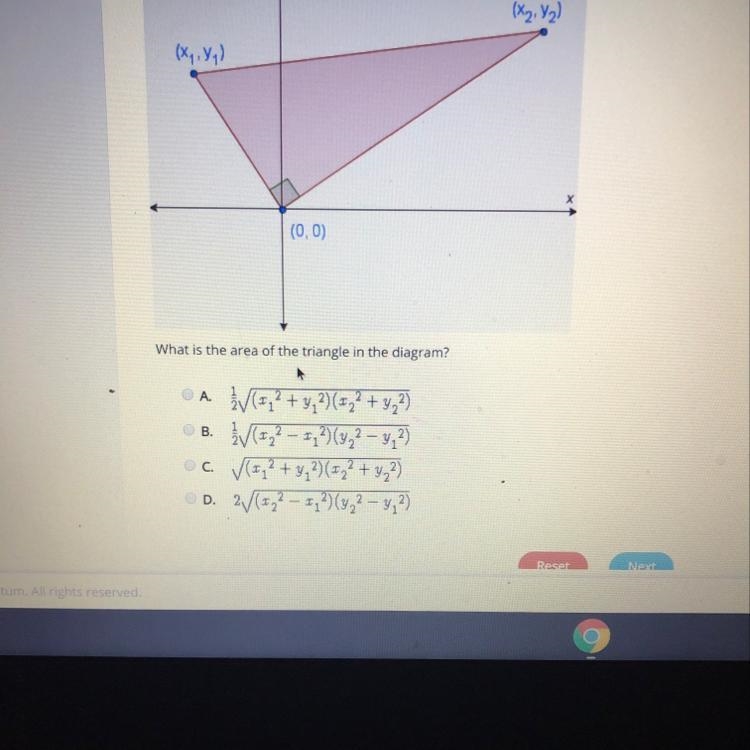 What is the area of the triangle in the diagram?-example-1