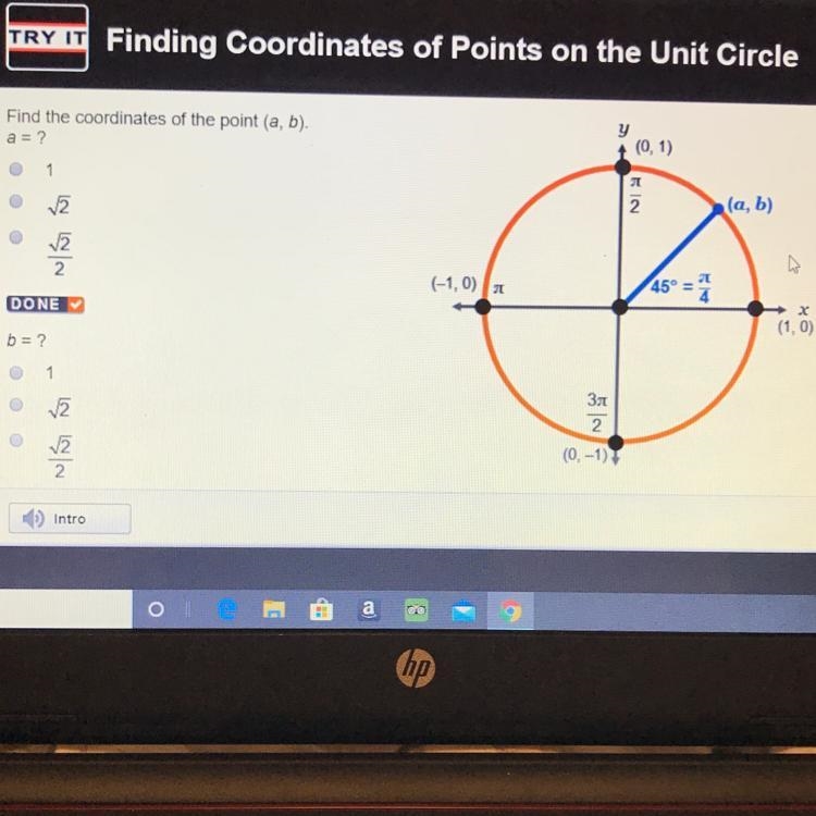 Find the coordinates of the point (a, b).-example-1