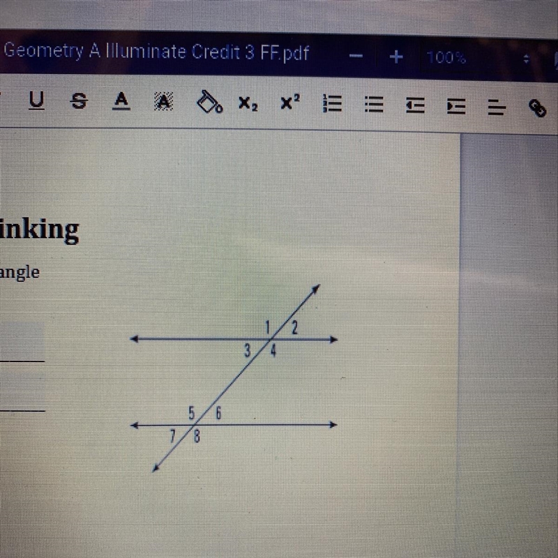 Using what you know about angles and translations, find all of the angle measures-example-1