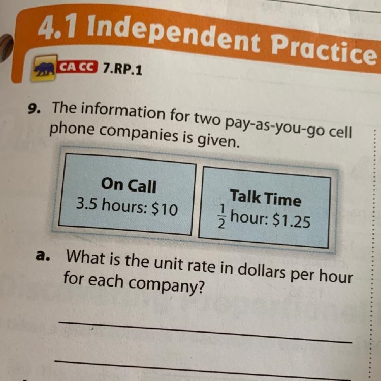 Can you please explain how to get the answer for the (on call)-example-1