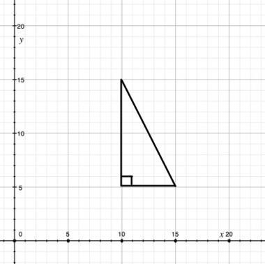 If the length of each side of the right triangle shown on the grid is measured in-example-1