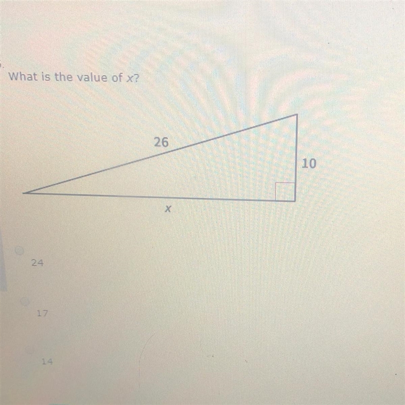 What is the value of x? 26 10-example-1