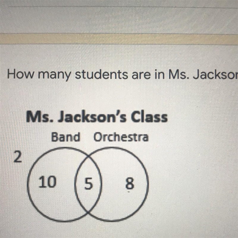 How many students are in Ms. Jackson’s class? A. 10 B. 15 C. 23 D. 25-example-1