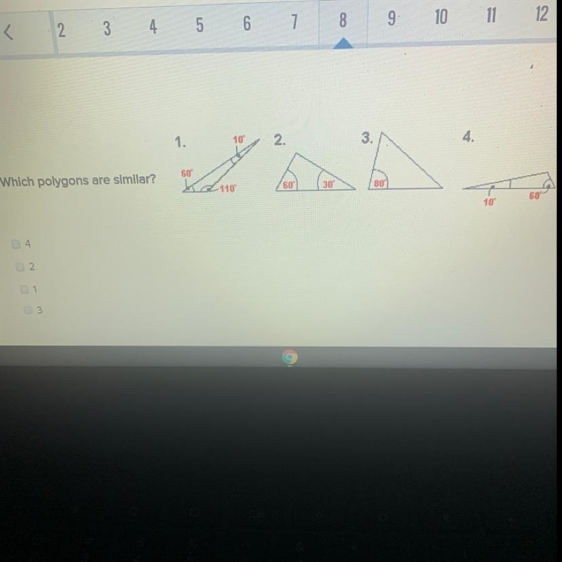 Which polygons are similar??-example-1