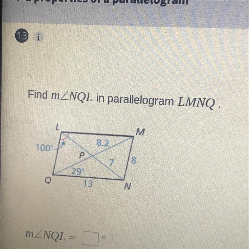 Please solve with explain By the _____, angle NQL and _____, are _______.-example-1