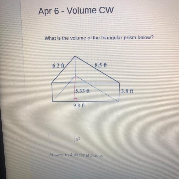 What is the volume of the triangular prism?-example-1