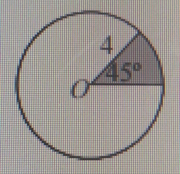 Calculate the area of the shaded sector in the circle​-example-1