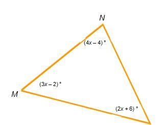 In triangle MNP what is the measure of N?-example-1