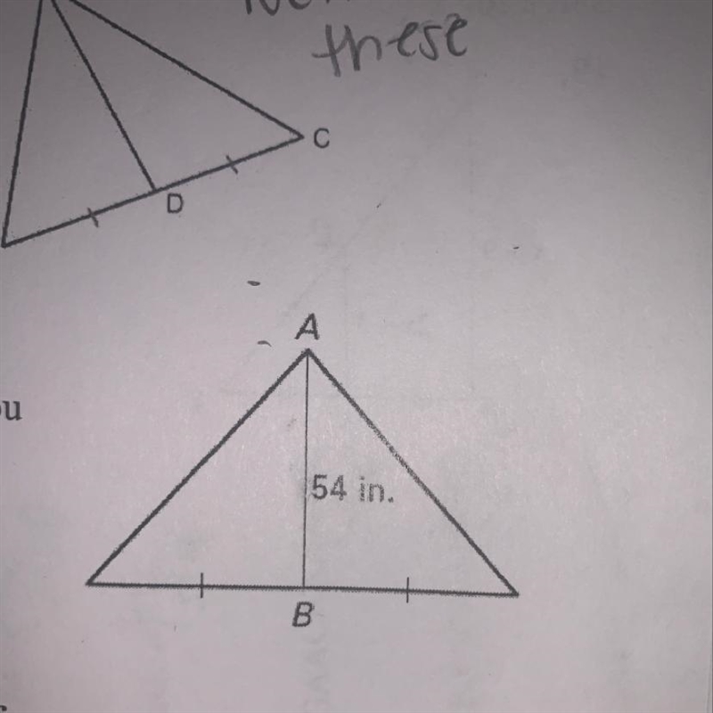 10. You are going to put a decoration on your house in the triangular area above the-example-1