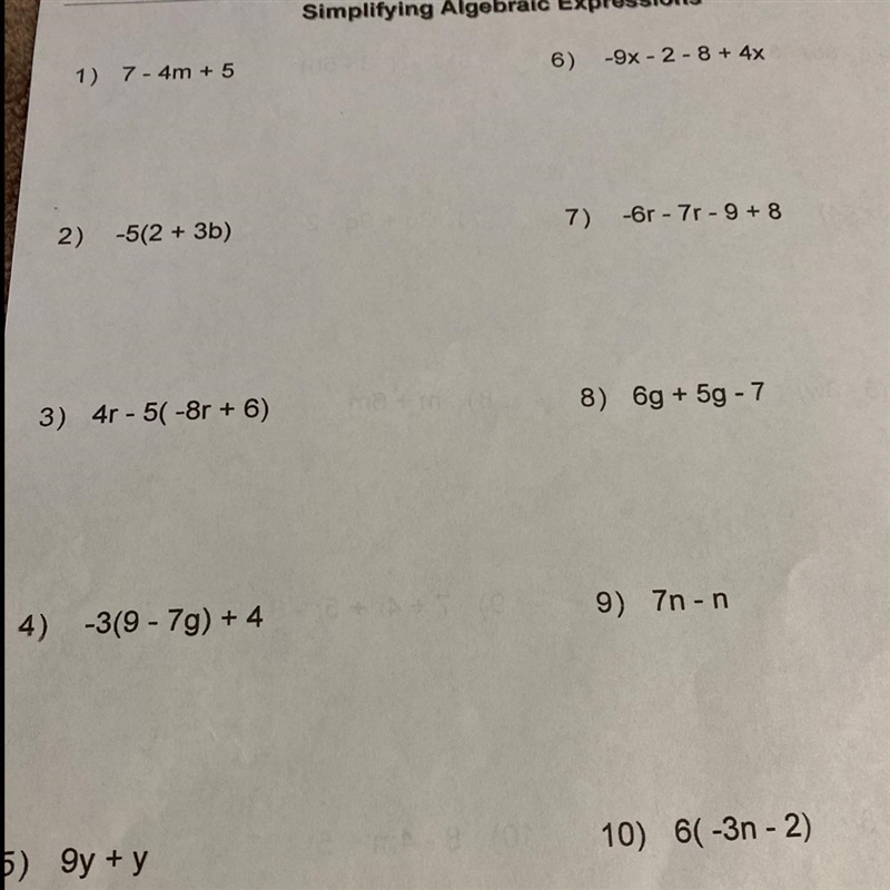 This is simplifying algebraic expressions, i want to know how you do this and can-example-1