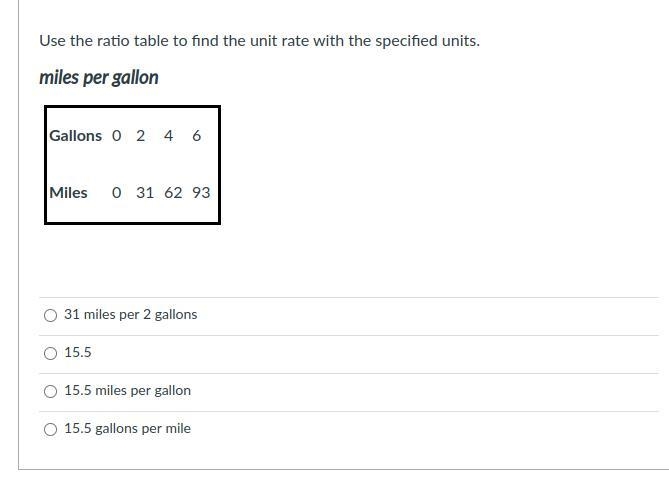 Use the ratio table to find the unit rate with the specified units.-example-1