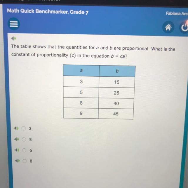 A 3 B 5 C 6 D 8 What is the constant of probability (c) on the equation b=ca-example-1