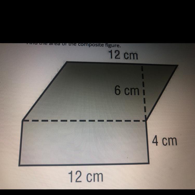 Find the area of the composite figure-example-1