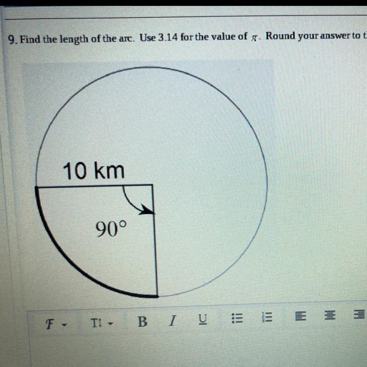 Find the length of the arc. Round your answer to the nearest tenth?..-example-1