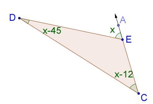 15. Find m∠DEC (the picture is not drawn to scale).-example-1