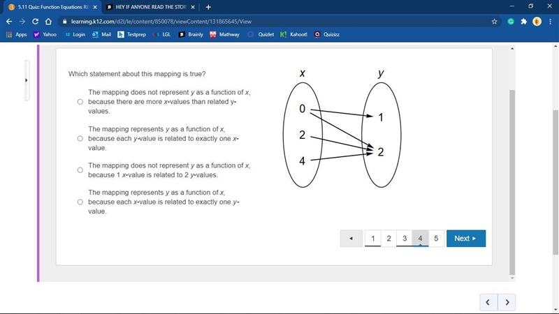 Please help me I will give you extra points and the brain thing. Which statement about-example-1