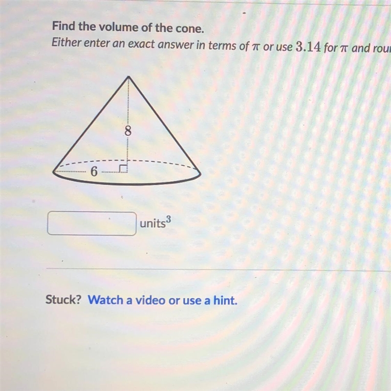 HELP PLS and quick find the volume-example-1