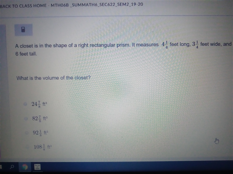 What is the volume of this closet?-example-1