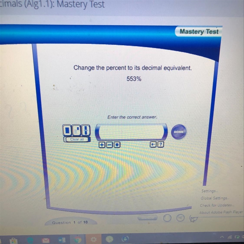 Change the percent to its decimal equivalent-example-1