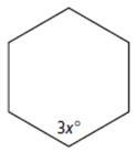 What is the value of x in the regular polygon below? A. 40 B. 120 C. 60 D. 150-example-1