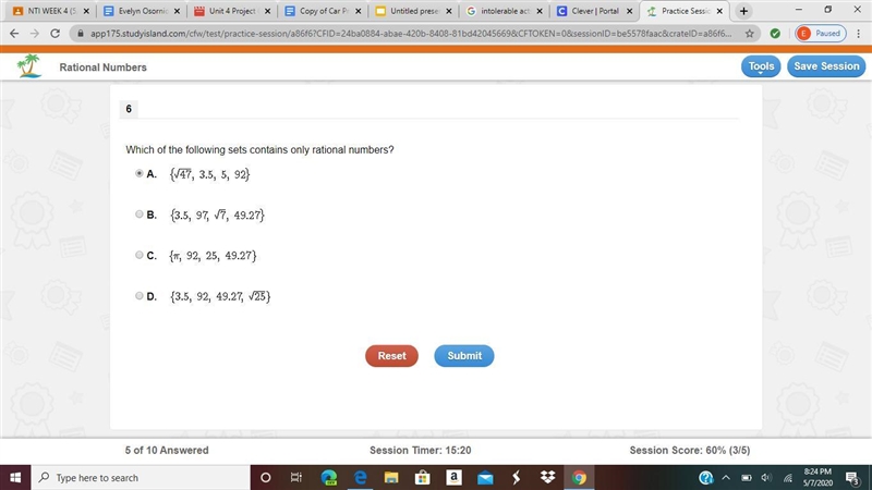 Which set contains rational numbers?-example-1