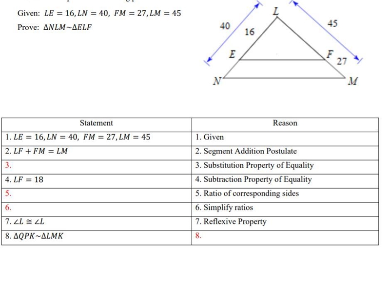 IMAGE ATTACHING PLEASE HELP (GEOMETRY ) 100 POINTS COMPLETE THE FOLLOWING PROOF-example-1