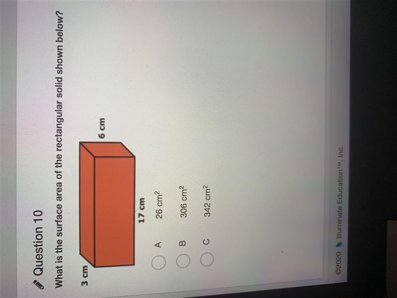 What is the surface area of the rectangular solid shown below?-example-1