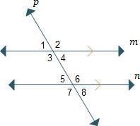 Given: m || n and p is a transversal Prove: mAngle2 = mAngle7 Horizontal and parallel-example-1