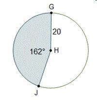 What is the area of the SHADED sector of the circle?-example-1