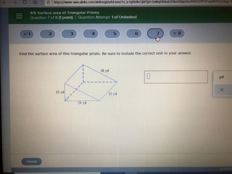 Find the surface area of a triangle prism-example-1