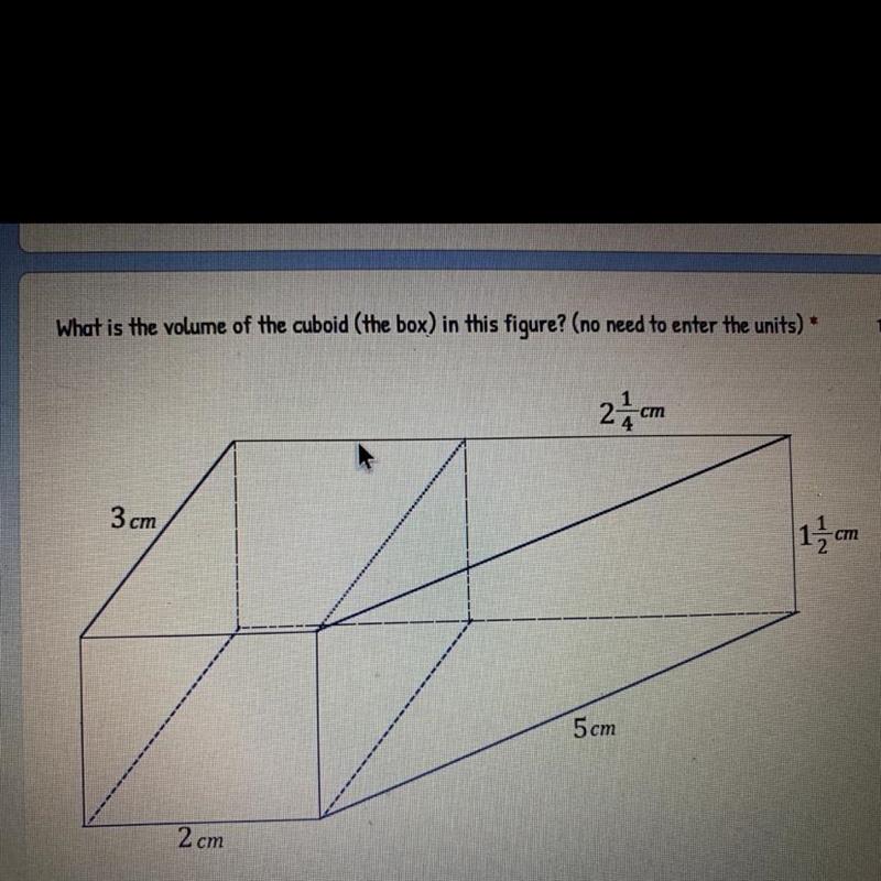 What is the volume of the cuboid (the box) in this figure? (no need to enter the units-example-1